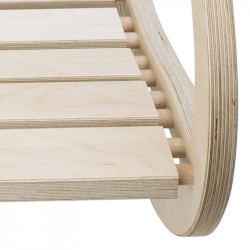Zoom chaise à bascule "QUIETUDE" originale en bois