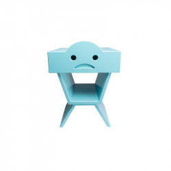 Table de chevet TRISTAN pour enfant, couleur cyan