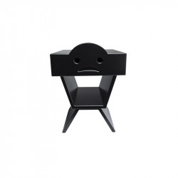 Table de chevet TRISTAN pour enfant, couleur noir