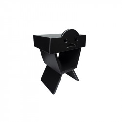 Profil table de chevet TRISTAN pour enfant, couleur noir