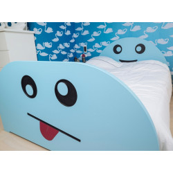 Lit d'enfant ou ado au design tendance et original, couleur cyan