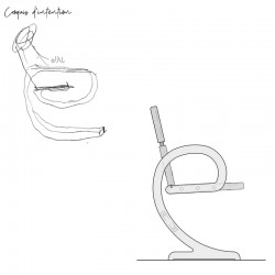 Croquis d'intention chaise ELENA