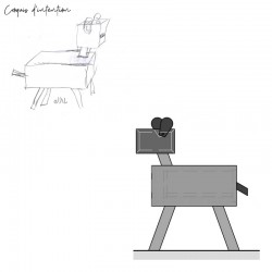 Table de chevet enfant CABOTINE - Folie du Meuble