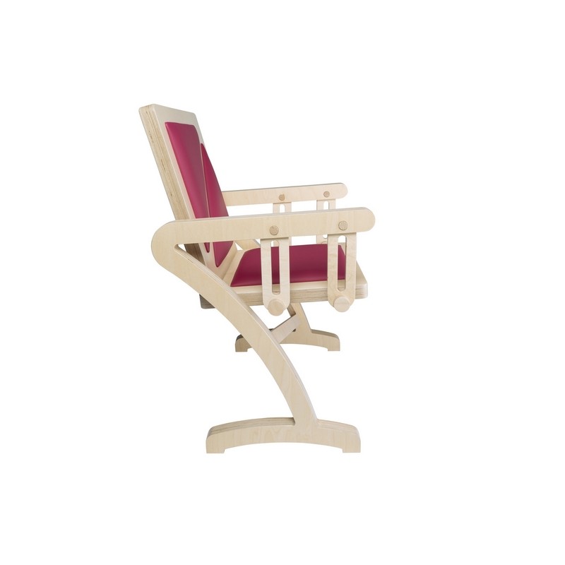 Profil chaise balancelle PLAISIR en bois, effet balançoire