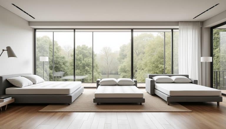 découvrez comment la largeur du couchage (120, 140 ou 160 cm) influence l'agencement et le confort de votre salon avec un canapé convertible.