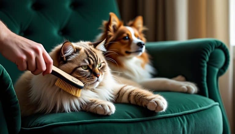 velours et animaux : conseils pour protéger vos tissus des griffes et des poils, et choisir les bons gestes de brossage pour votre compagnon.