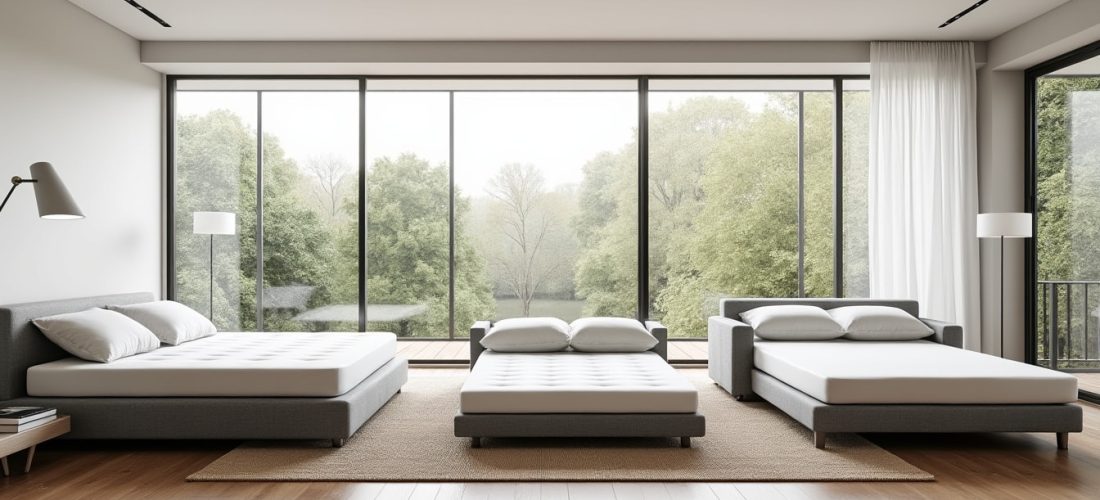 découvrez comment la largeur du couchage (120, 140 ou 160 cm) influence l'agencement et le confort de votre salon avec un canapé convertible.