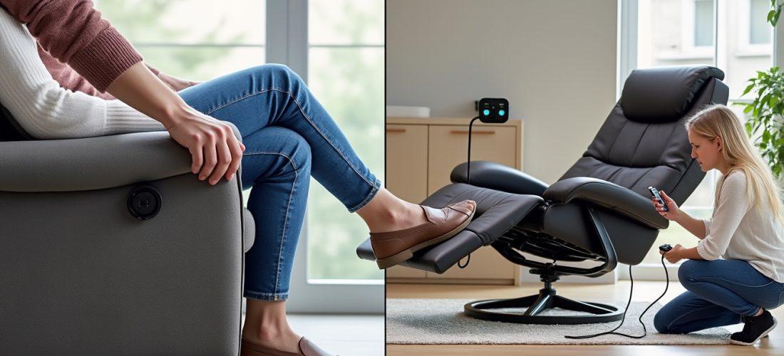 comparez le relax manuel et électrique : fonctionnement, alimentation, confort d’utilisation et pannes fréquentes pour choisir le modèle adapté.